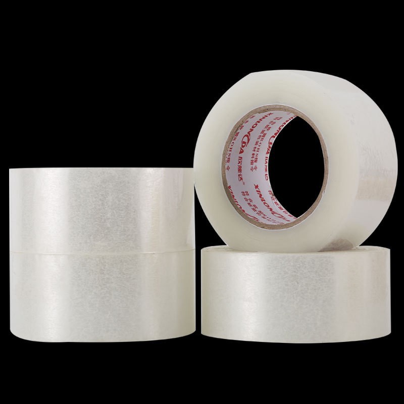 Cinta transparente al por mayor de comercio electrónico cinta de embalaje expreso cinta de sellado amarilla caja completa de sellado de tela adhesiva cinta adhesiva alta