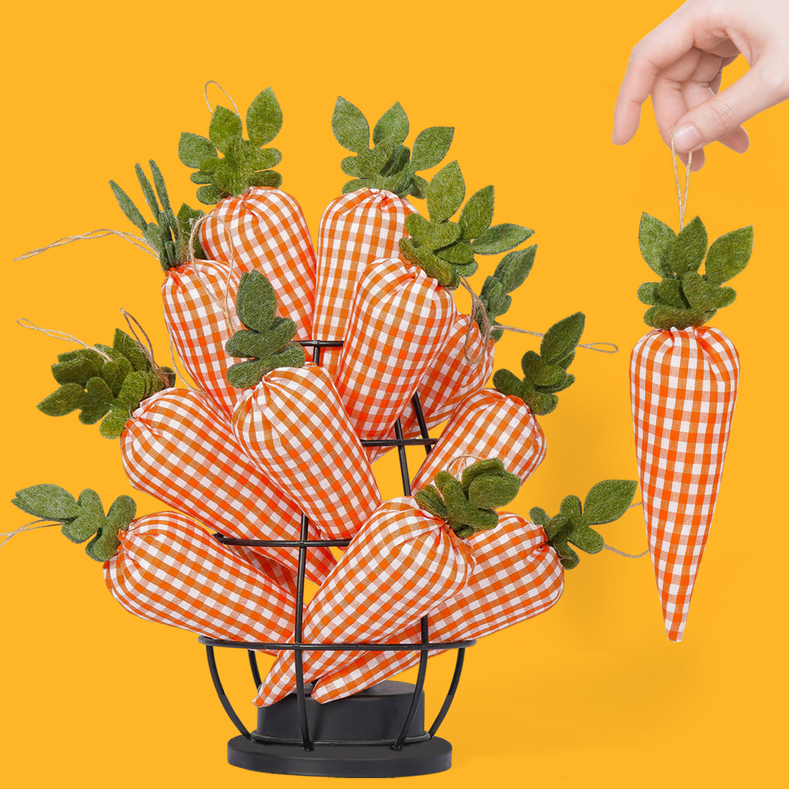 Pascua transfronteriza rábano colgante decoración adornos adornos de rábano cuadrado adornos de fiestas en el hogar