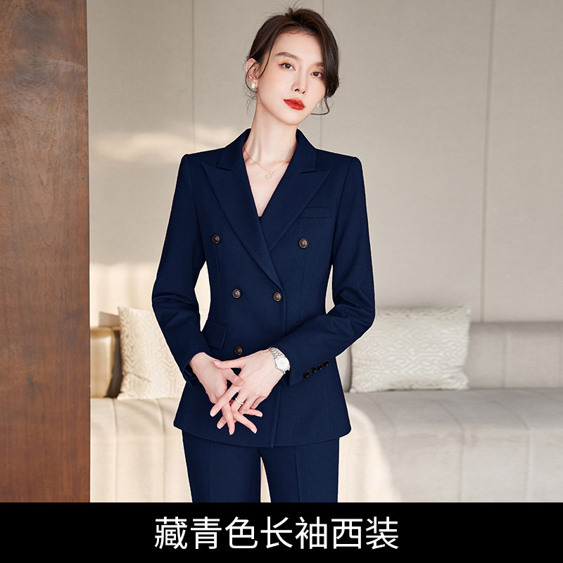 2025新款职业西装套装女OL气质修身显瘦销售经理酒店前台西服正装|undefined