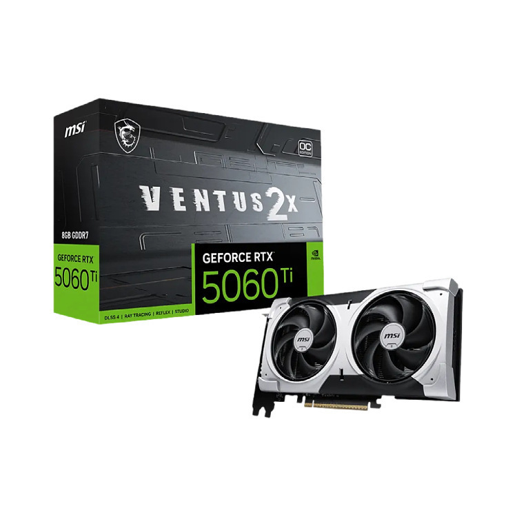 Msi Rtx 5060 Ti 8g Ventus 2X Oc Plus E-Sports Gaming Graphics Card Msi Rtx 5060 Ti 8g Ventus 2X Oc Plus E-Sports Gaming Graphics Card