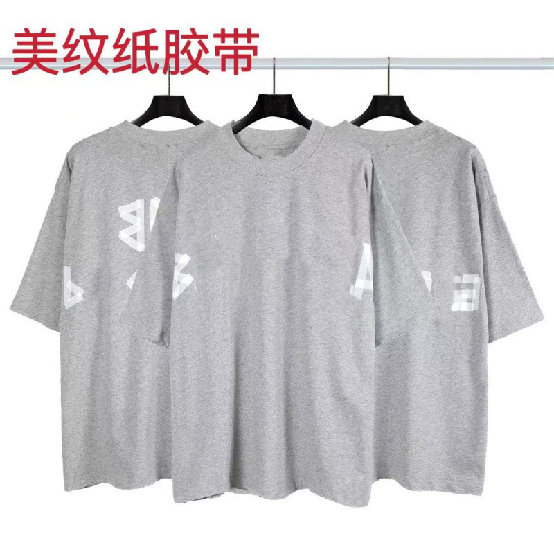 高品質クロスボーダーアメリカンスタイル25ss夏新作No.10ユニフォームレタールーズ半袖Tシャツ卸売|undefined