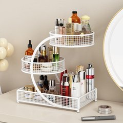 化粧品収納ボックス、ドレッシングテーブル、デスクトップ口紅、スキンケア製品、ハイエンド収納ラック、軽くて豪華な洗面台収納ラック