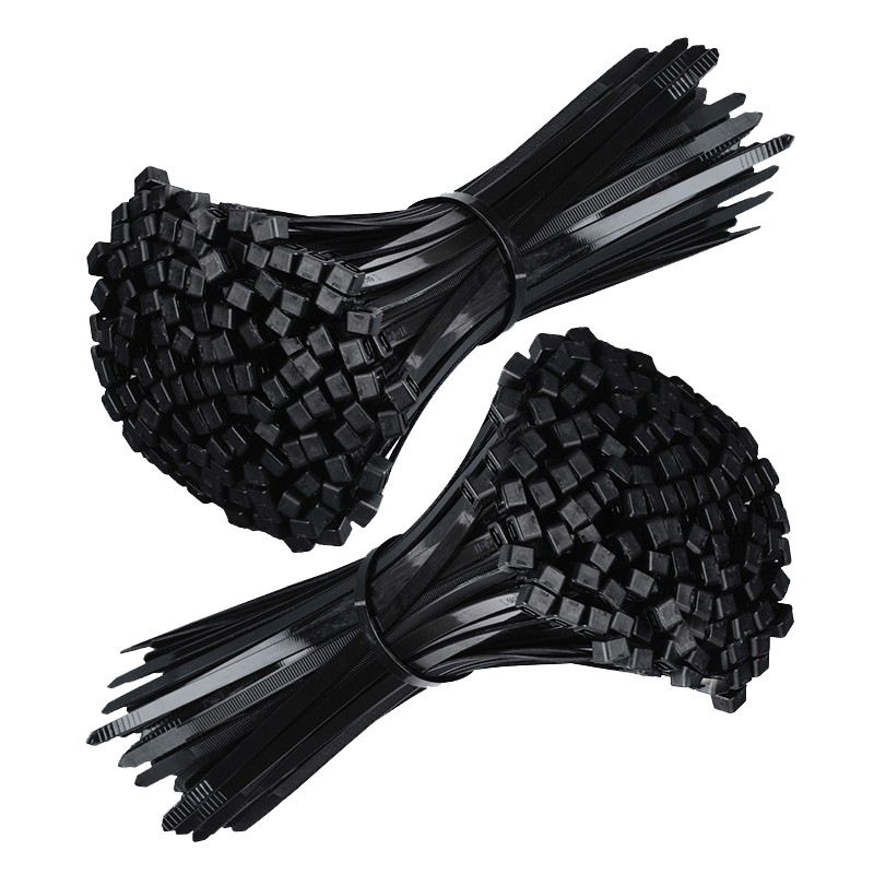 La atadura de cables plástica de nylon de autoretención del color negro blanco de la atadura de cables 4*200 atadura de cables de la hebilla