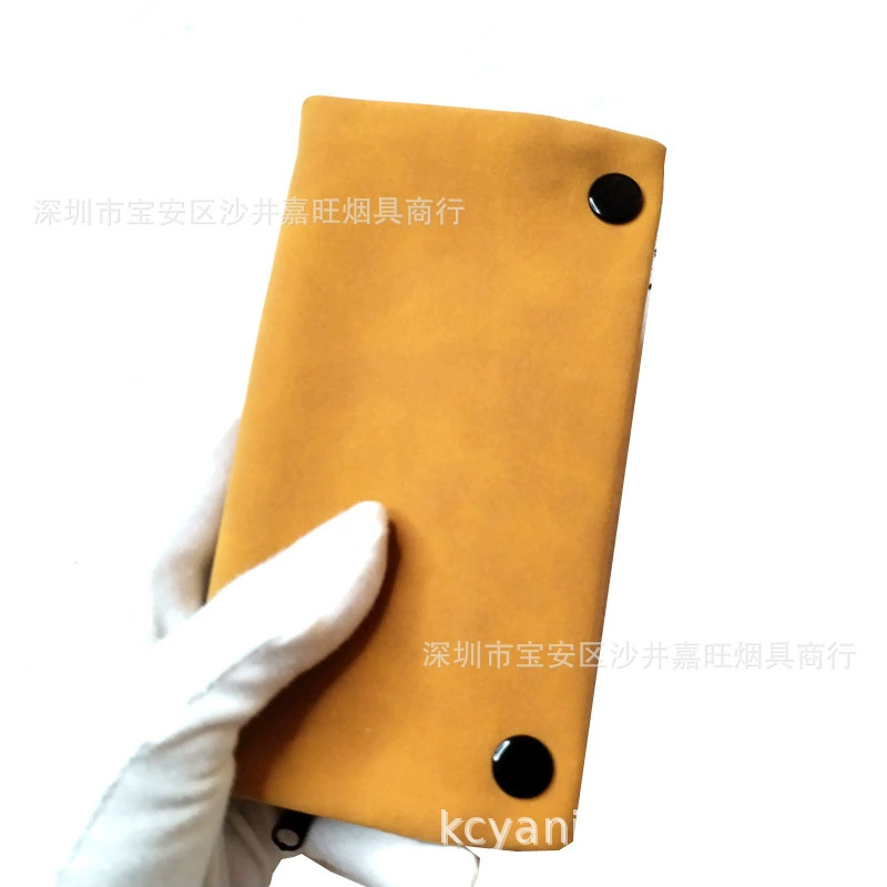 834 Сумка для ручного рулона Кожаная сумка для табака из искусственной кожи Портативная трубка Увлажняющая сумка для табака Сумка для трубки ручной работы