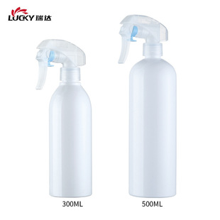 In stock wholesale 300ml500ml white plastic Daily chemical spray bottle indoor cleaner bottle flower King gun spray bottle