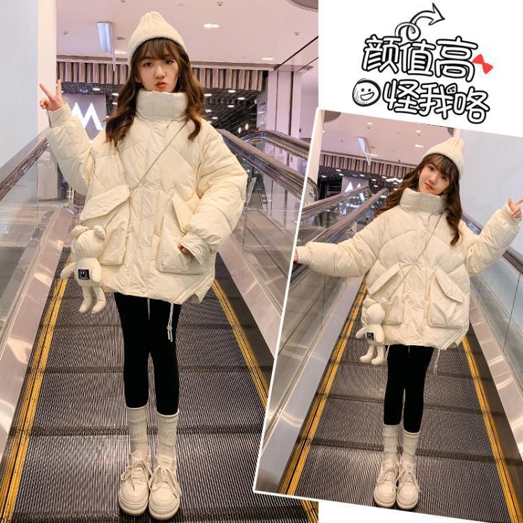 女童棉衣棉袄2025冬款新款韩版儿童加厚洋气大口袋中大童羽绒棉服
