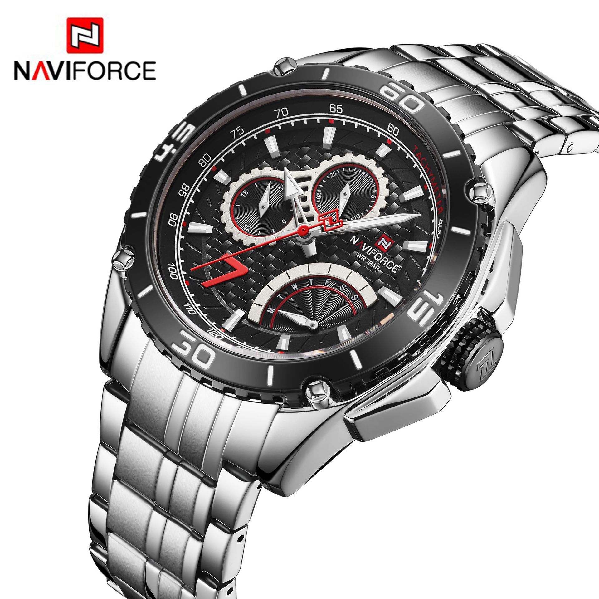 NAVIFORCE lingxiang 9183 moda nuevo reloj de hombre de esfera grande reloj de cuarzo luminoso reloj deportivo para hombre