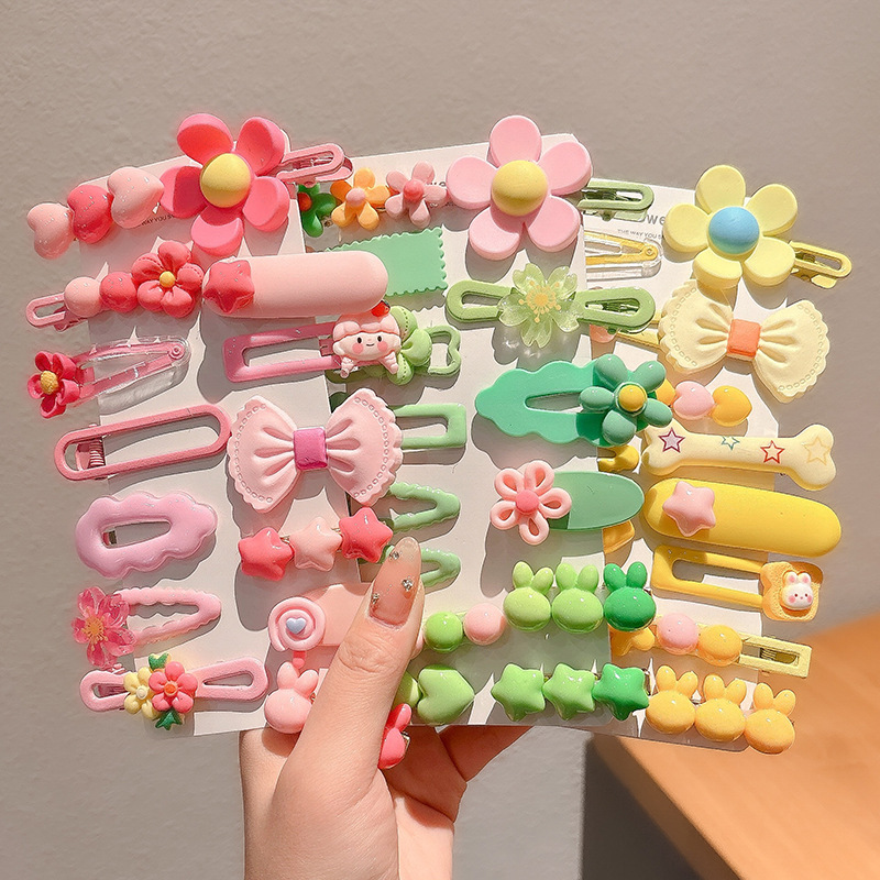 2024 nuevo clip BB de color lindo clip de cabello de boca de pato chica lateral clip de frange para niños tocado tarjeta de cabello rotura