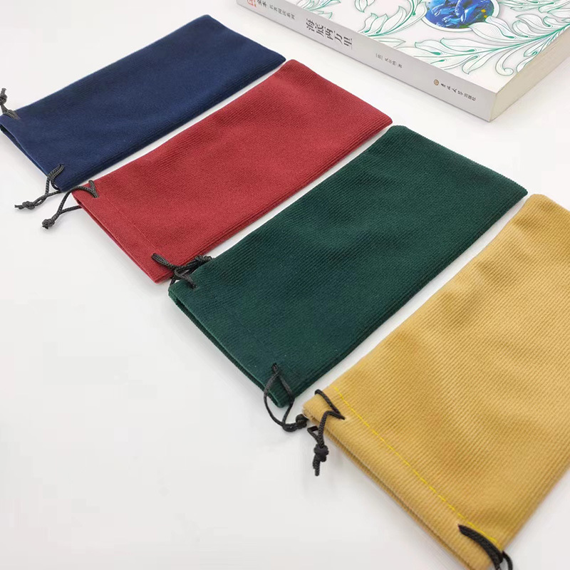 Nueva funda colorida para gafas, bolsa de tela para gafas de sol, bolsa de almacenamiento con cierre de cordón, bolsa para gafas de color sólido, venta al por mayor en stock. image 4