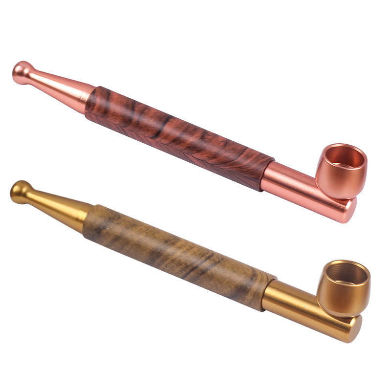 Dual-Purpose Straight Rod Cigarette Holder, Old-Fashioned Dry Tobacco Rod, Dry Pipe, Removable and Cleanable Small Tobacco Rod, Filter Pot Bag