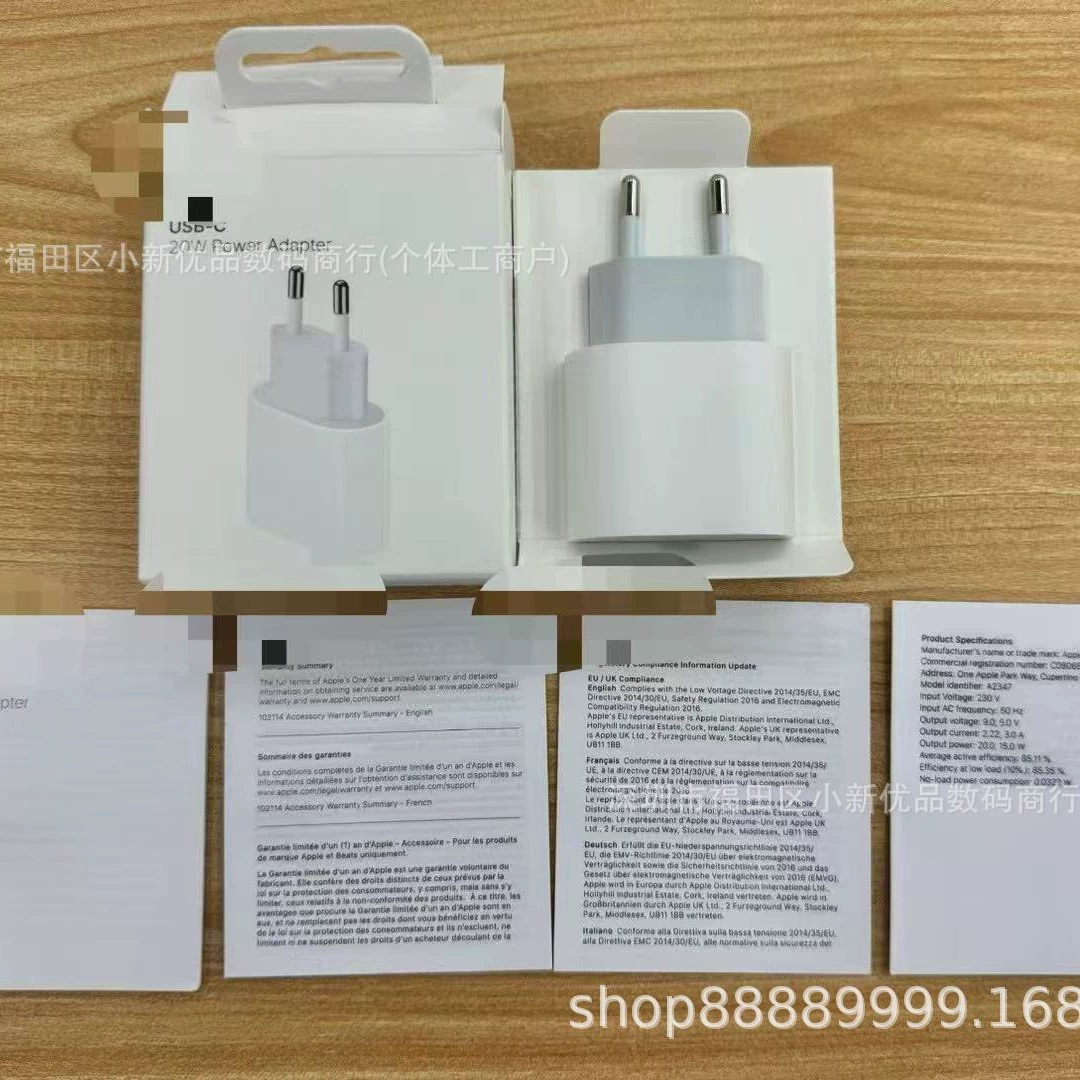 20Вт Apple, оригинальное зарядное устройство, сумка, набор, 20Вт