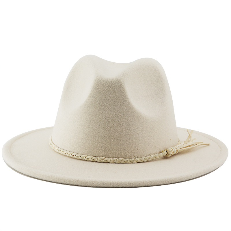 Klassischer Prairie Unisex Jazzhut Mit Wildlederquaste_voghion.com