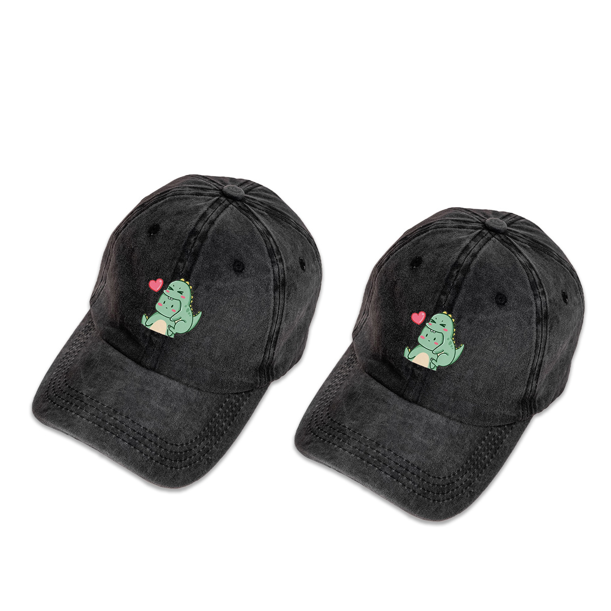 Spring And Summer New Cute Dinosaur Print Female Peaked Cap display picture 2