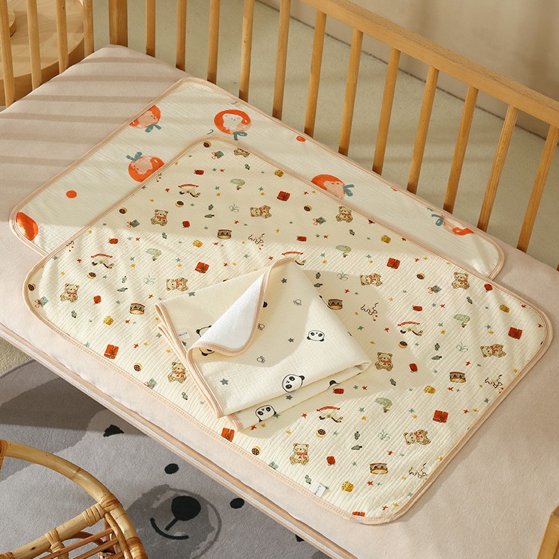 Baby Diaper Pad Waterproof Breathable Washable Summer Ultra-Thin Hospital Maternity Bag Pure Cotton Material