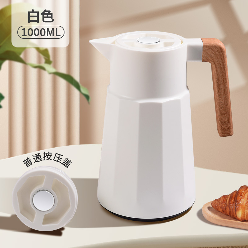 跨境大容量保温壶家用玻璃内胆保温水壶高颜值数显菱形木纹热水壶|undefined
