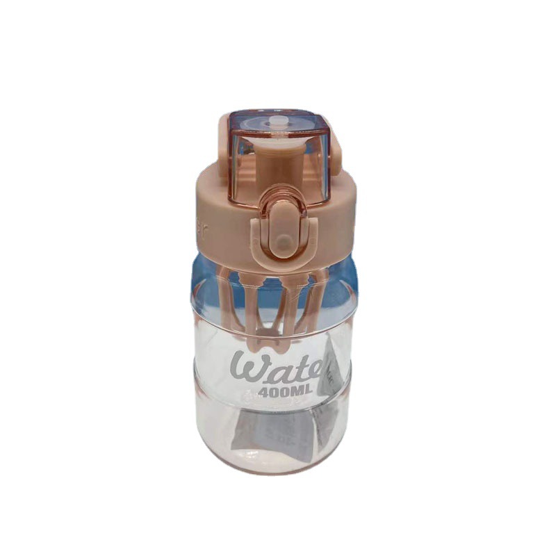 Xinya moda simple taza de plástico lindo portátil deportes al aire libre hervidor espacio dinámico taza de agua taza estudiante