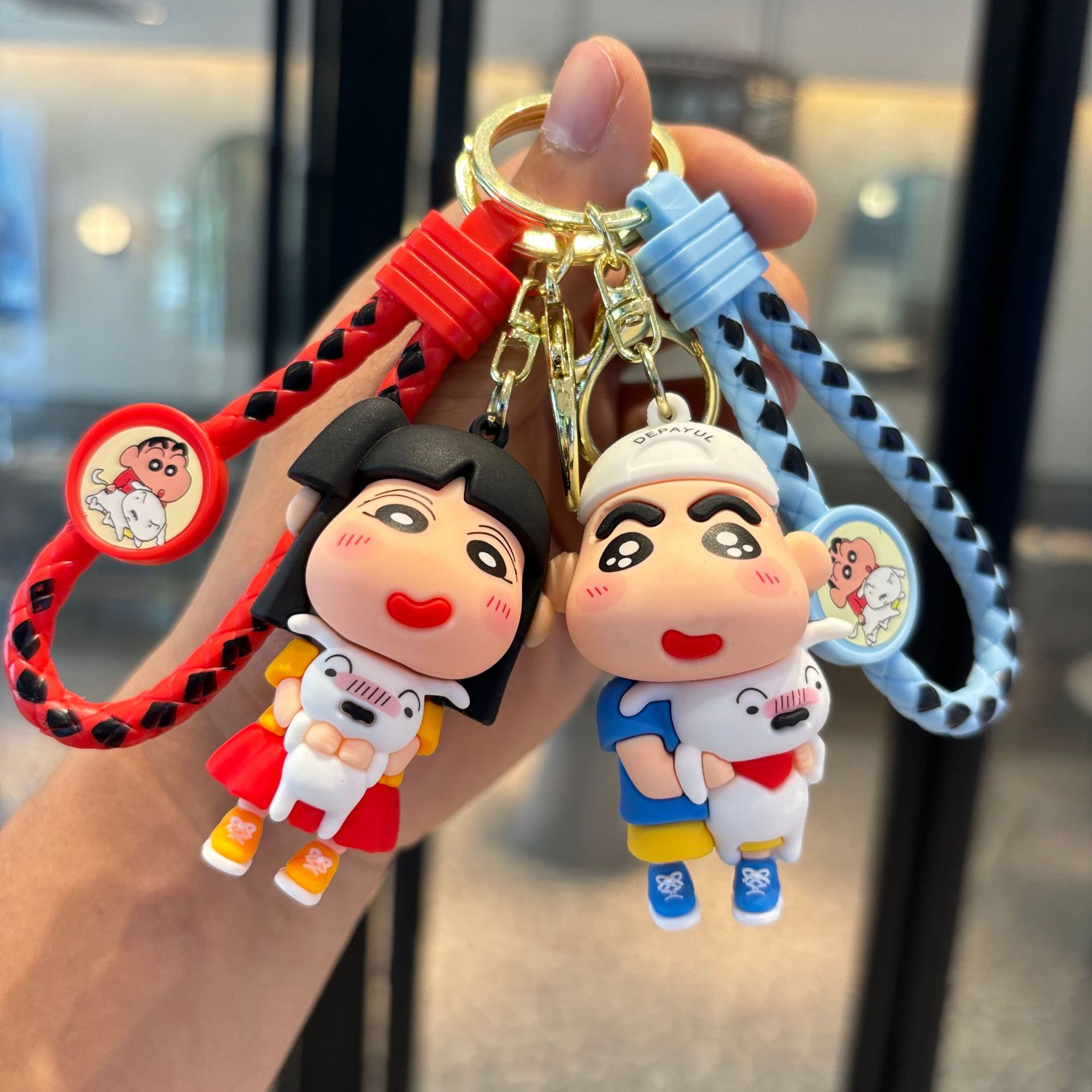 Cruces fronterizos pequeños nuevos llaveros nuevos lindos colgantes de pareja para atrapar a niños pequeños regalos colgantes de llaveros