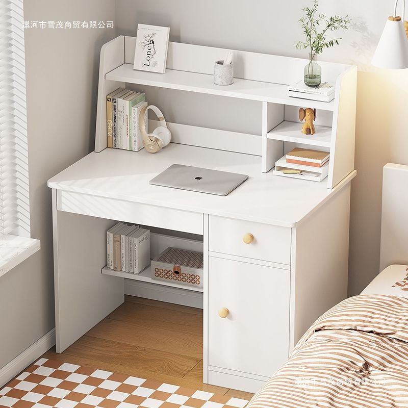 Multifunctional Desk Bookshelf Home Bedroom Dormitory Computer Desk and Chair Combination Study Table Ins Homework Table Writing Table