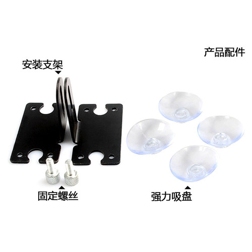 Foreign trade S12 car suction cup strobe light 12LED high brightness spotlight shovel type front suction cup strobe light