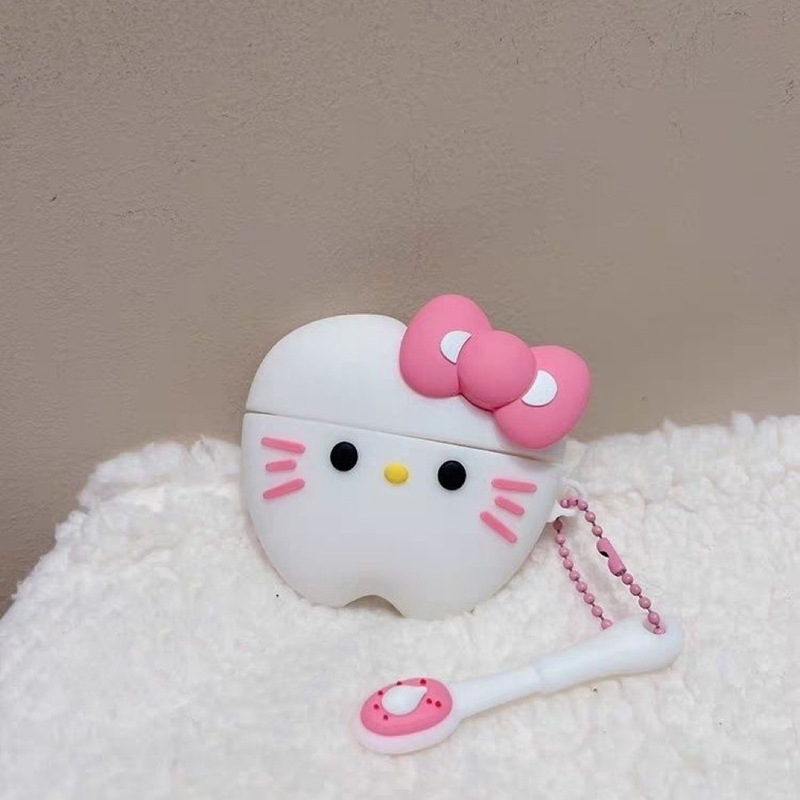 适用苹果新四代无线蓝牙耳机保护套AirPods4卡通可爱软壳工厂直销|undefined