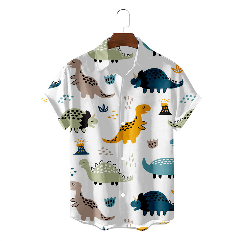 3D digital printing men's shirt casual dinosaur Europe and the United States cross-border source direct selling AliExpress Amazon ebay 3D digital printing men's shirt casual dinosaur Europe and the United States cross-border source direct selling AliExpress Amazon ebay