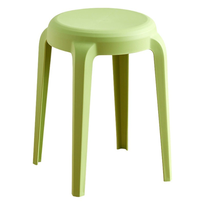 Пластиковый круглый табурет, утолщенный табурет для обеденного стола, складной табурет для ресторана, модный простой табурет в европейском стиле, стул для кондитерской, табурет для конференций