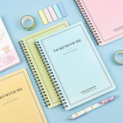 Ins-style wire-bound A5 student stationery notebook office spiral memo book candy-colored study stationery notebook