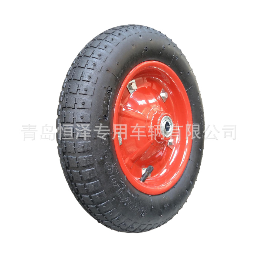 13英寸13x3手推车轮子3.25/3.00-8橡胶充气轮工具车花园车轮胎