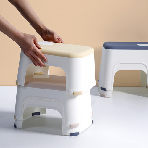 Sun Xiaomei children's stool plastic simple home living room bathroom children's square stool bench high stool foot chair stool