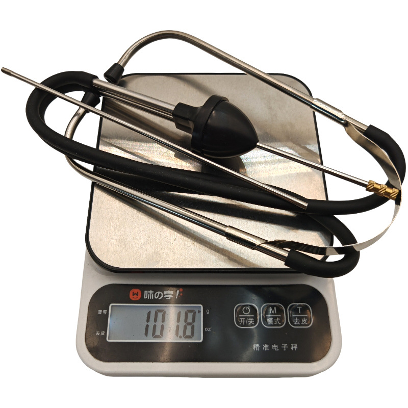 Cylinder noise stethoscope for detecting engine noise and abnormal cylinder sounds in car engines