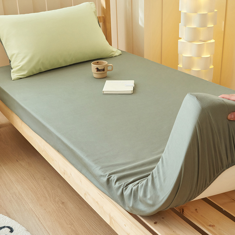 Sombrilla de cama de algodón para dormitorio individual de estudiante 90x200 funda de colchón funda de colchón funda de sábana gruesa de algodón
