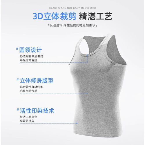 Men's Summer Fat Plus Large 100% Cotton V-Neck Sweatshirt Loose sleeveless open front thin fitness t-shirt