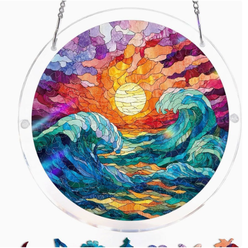 Puzzle Light Capture Colgante Golden Tide