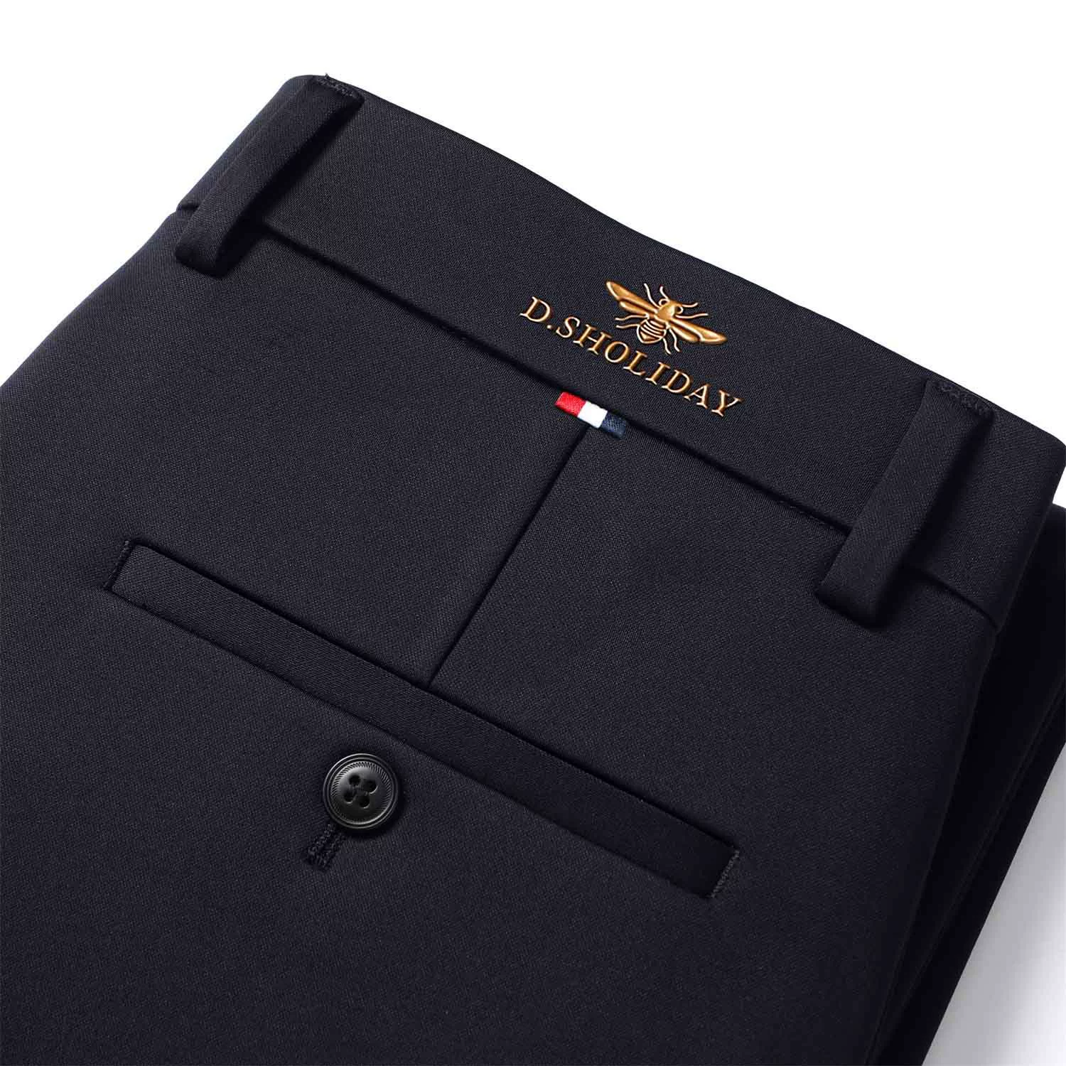 Осенние и зимние мужские брюки 2024 новые эластичные прямые свободные брюки плюс бархатные мужские повседневные брюки бизнес-брюки