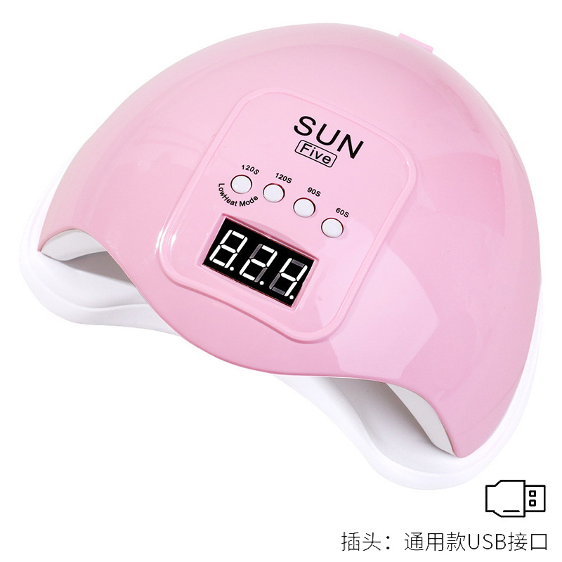 Lámpara de fototerapia UVLED para uñas SUNFive transfronteriza, de secado rápido, con cuatro velocidades inteligentes, para salón de uñas y curado de uñas.