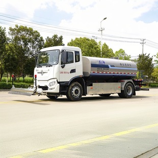 Pure Electric Dongfeng Tianjin Road Cleaning Truck 8 Cubic Meters Road Maintenance High-Pressure Cleaning Truck Supports Export