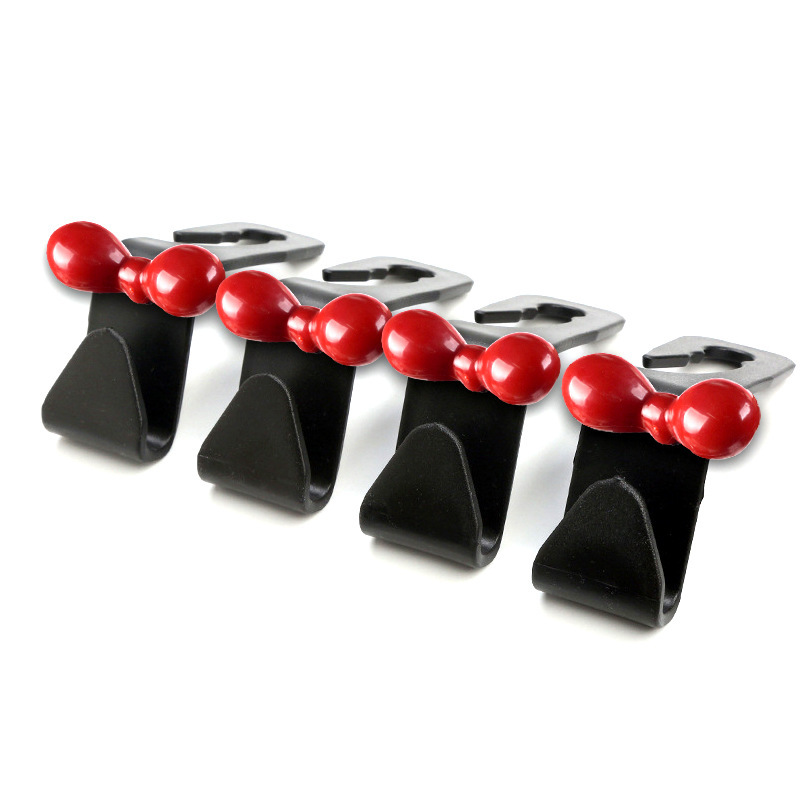 Dopamina bowknot respaldo de la silla del coche gancho trasero almacenamiento en el coche rosa coche cosas buenas regalo nuevo coche mujer