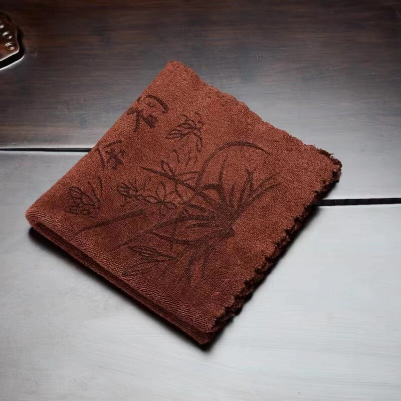茶巾可加logo茶桌抹布加厚吸水不掉毛超细纤维茶布茶巾茶具布|undefined