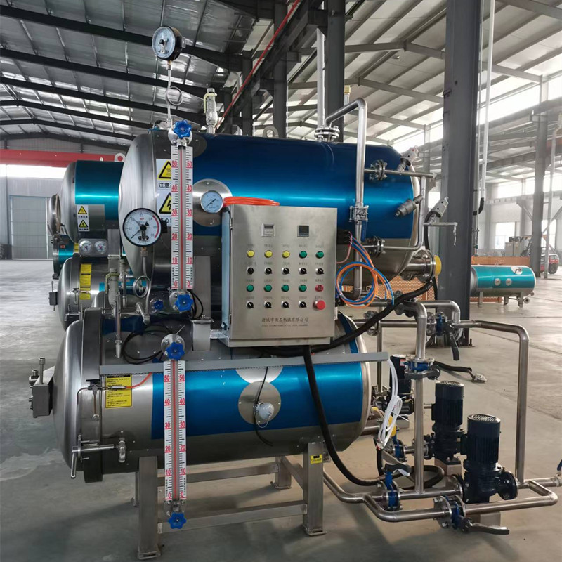 真空包装牛肉干杀菌锅 手摇蛋杀菌锅 电脑半自动杀菌釜