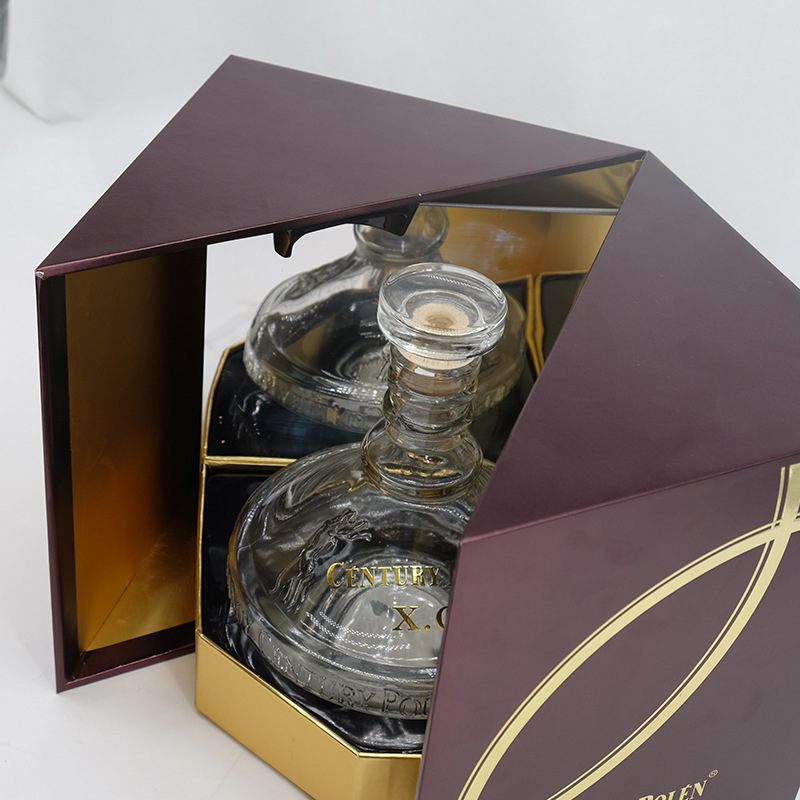 通用单支烫金酒瓶包装盒 精美白酒盒纸质包装盒 酒盒logo纸盒批发