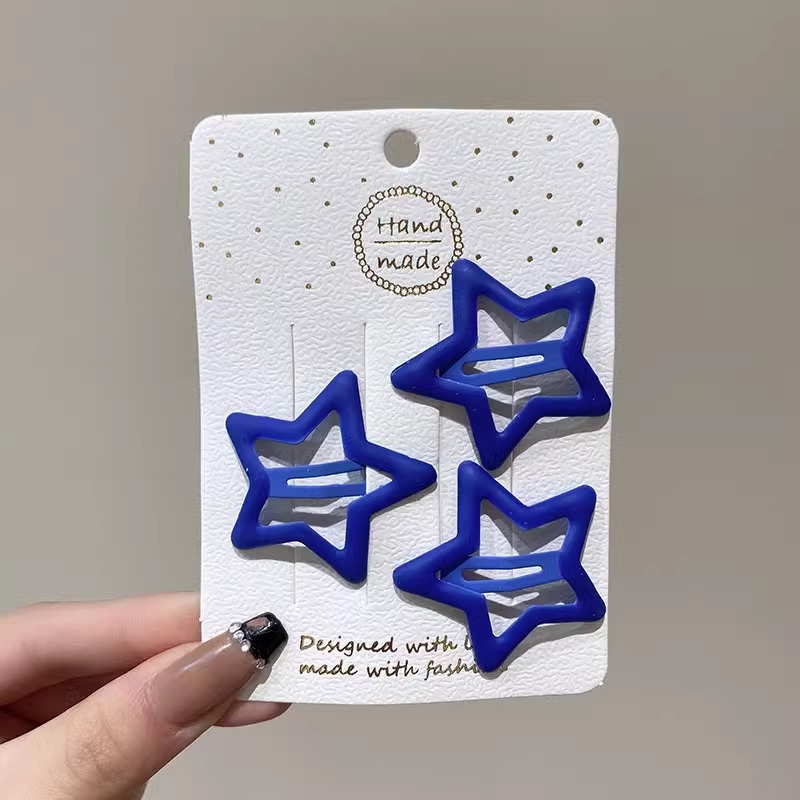 Diamond blue five-pointed star-3 piece set