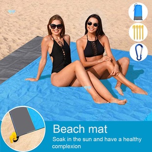 200X210Cm Large Beach Mat Anti Sand-Free Beach Towel Anti