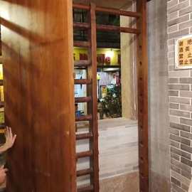 广州源头工厂定制西关大屋实木推拉趟栊门 祠堂转轴大门 入户门