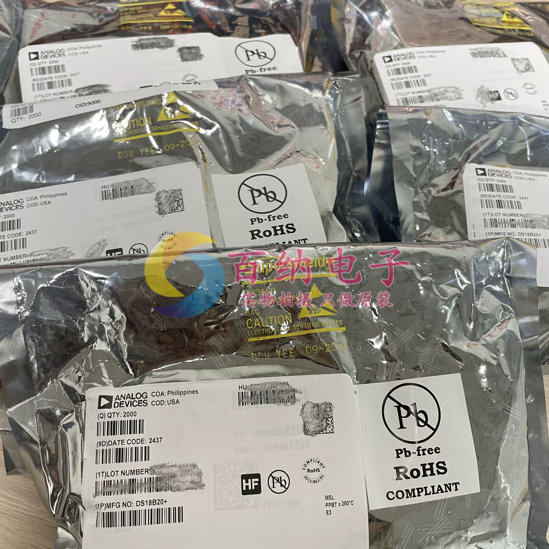 Оригинальный DS18B20+ Dallas 18B20 температурный датчик новый импорт TO-92 быстрый термометр