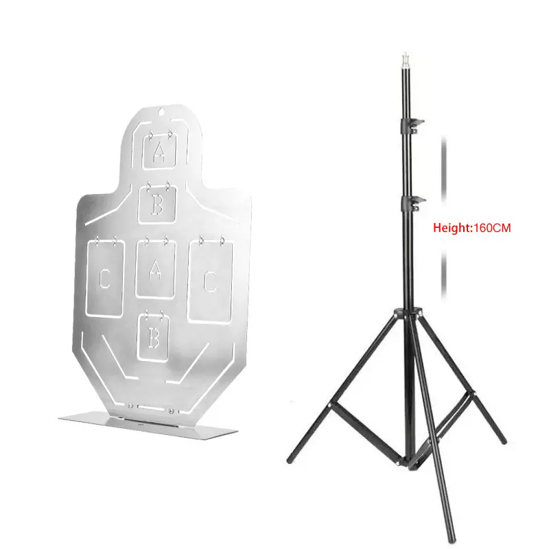 跨境亚马逊 IPSC射击训练靶 不锈钢金属标靶户外真人CS射击钢靶