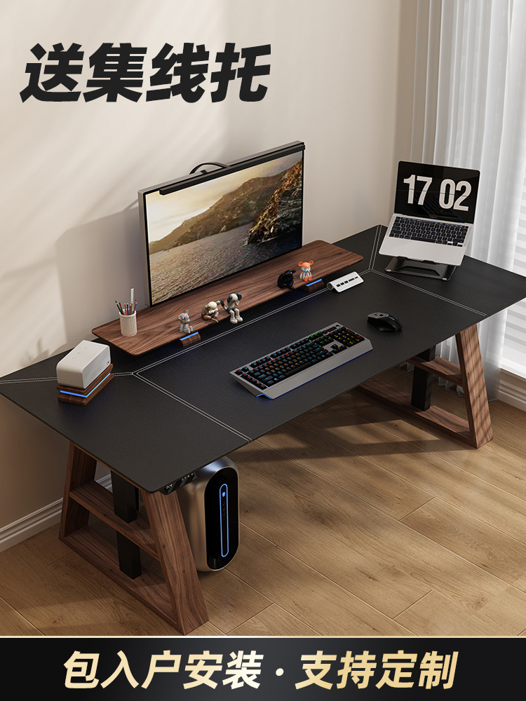 Li Renzhi Electric Adjustable Desk Desktop Computer Desk Adjustable Table Solid Wood Workbench Standing Office Desk