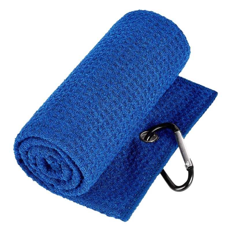 Cross-border hot sale waffle golf towel pineapple ball towel sports towel three fold punch a lot of in stock