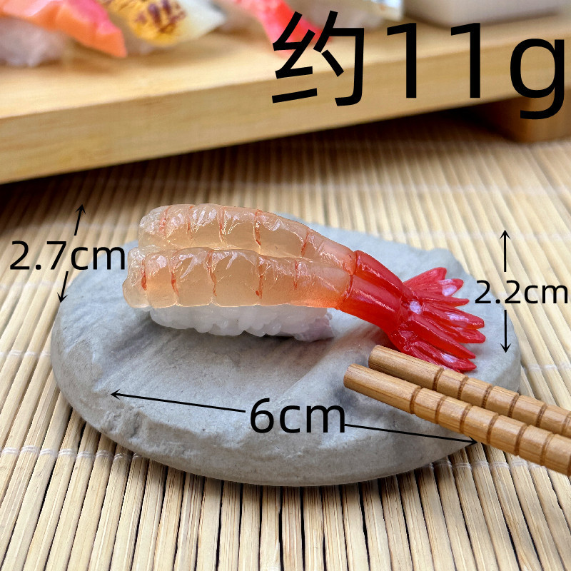 Simulación sushi modelo de juguete para niños japonés comida grande adornos tiro Decoración Accesorios salmón cocina rebanada