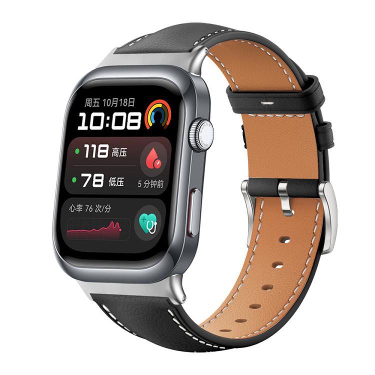 xDfind correa de cuero de tiburón negro para Huawei Watch Fit 4 Pro / Fit 4 / Fit 3 20mm