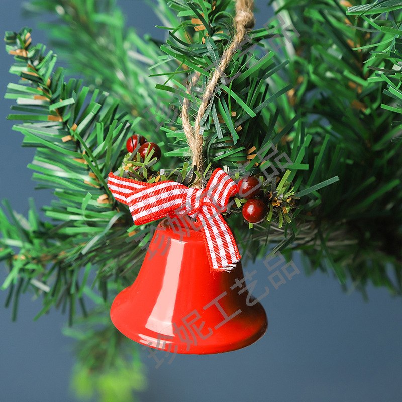クリスマスツリーペンダント金属ラッパ鈴創意クリスマス鈴ペンダント休日家庭装飾鈴部品|undefined